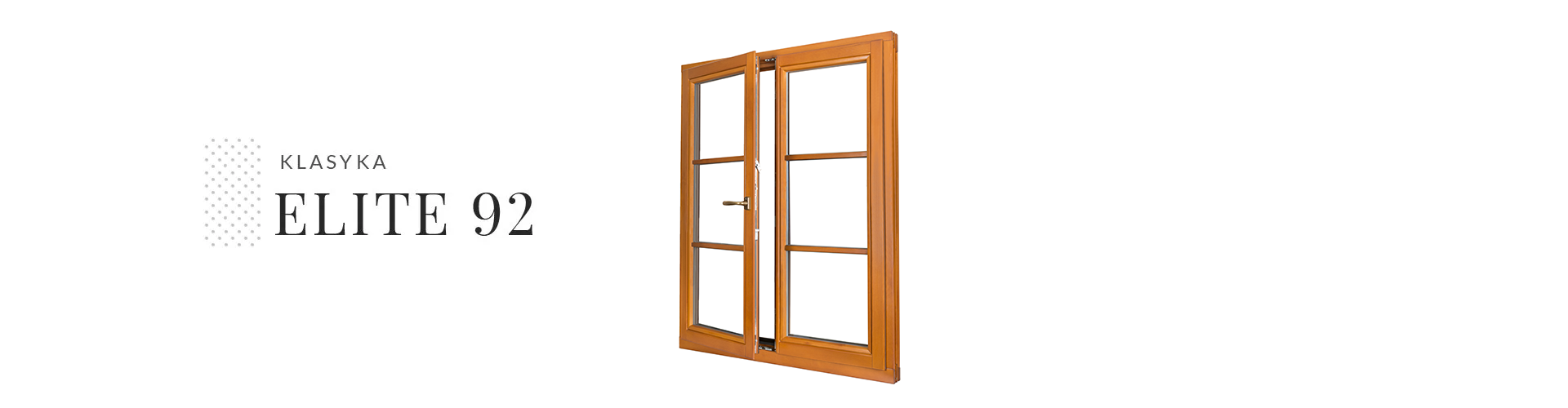 Elite 92 Holzfenster mit Sprossen