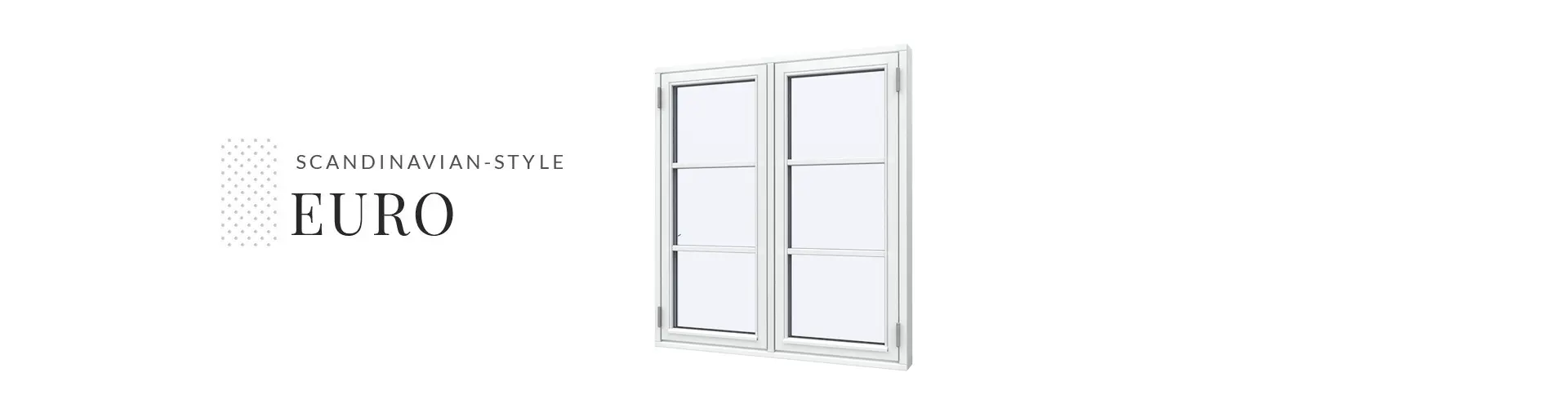 Euro Holzfenster mit Sprossen